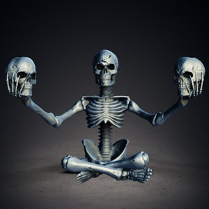Spooky Horror Halloween Skeleton Kerzenhalter 3D Drucker STL-Dateiformat