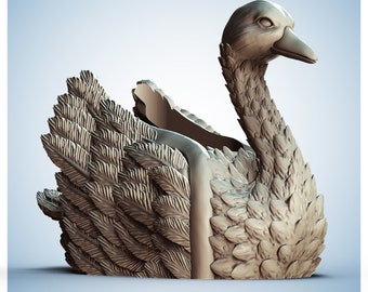 Duck Animal Planter - STL Format 3D Printable Ready File