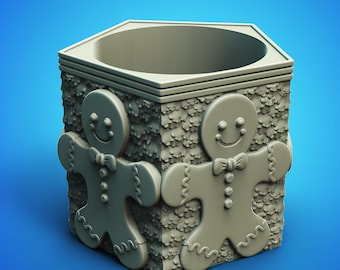 Winter Cookie Bottle Bottle Holder - STL Format 3D Printable Ready File