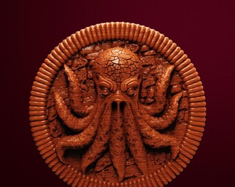 Tentaclehold Token Coaster 3D Printable STL File