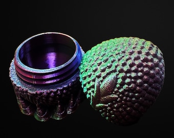 Large Threaded Leafsong Dragon Egg - STL File for 3d printing - 3d printer files