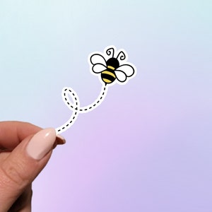 Flying Bee Sticker | Baby Bumble Bee Sticker | Buzz Bee Sticker | Bumble Bee Sticker | Laptop Sticker | Planner Sticker | Pretty Bee Sticker