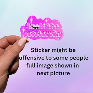 F*ck the Patriarchy Sticker | Swiftie Sticker | Notebook Sticker | Planner Sticker | Taylor Fan Sticker | All Too Well Sticker |