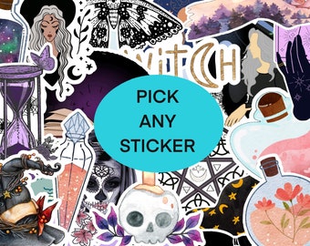 Witch Spiritual Sticker | Pick Any Sticker | Witchy Sticker | Magic | Potion Sticker | Planner Sticker | Witch Hat Sticker | Water Bottle