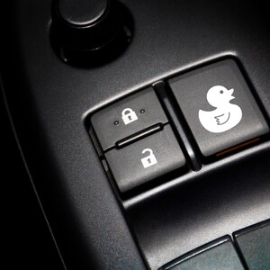Duck Blank Button Decal for Car | Blank Button Car Sticker | Duck ...
