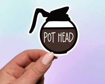 Waterproof Vinyl Sticker Coffee Pot Skull - 3