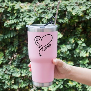 Nurse Decal for Tumbler | Personalized Nurse Decal | Nurse Stickers | Decal for Nurses | RN Gift | Nursing Student Gifts | Healthcare Worker