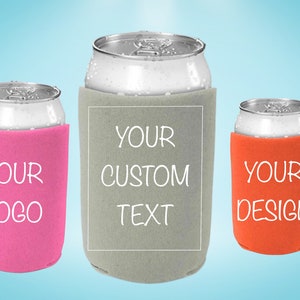 Custom Can Cooler | Personalized Beer Can Sleeve | Promtional Item | Personalized Can Cooler | Custom Drink Sleeve