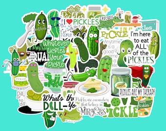 Pickle Sticker Pack | Stickers | Stickers for Laptop | Water Bottle | Sticker Pack | Vinyl Stickers Waterproof | Funny Pickle Sticker Pack