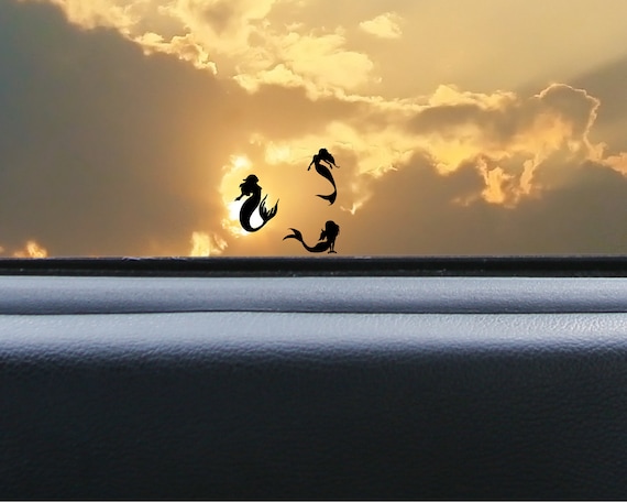 Mermaid Hidden Easter Egg Decals | Tiny mermaid decals | Small decal for cars | Hidden Truck Decal | Water bottle Decal | Car Accessories |