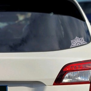 Halbes Mandala-Auto-Aufkleber | Mandala-Autoaufkleber | Mandala-Aufkleber | Mandala-Auto-Vinyl | Vinyl-Aufkleber | Auto-Aufkleber | Boho Aufkleber