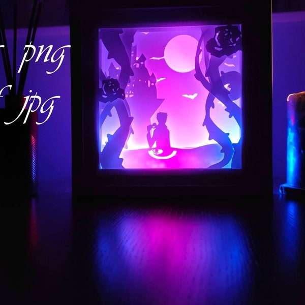 Halloween Svg Light Box -Vampire drinking blood in the sea full of it's victims Svg Light Box- Shadow Box - For Cricut - Sillhouette Halloween Svg Light Box -Vampire drinking blood in the sea full of it's victims Svg Light Box- Shadow Box - For Cricut - Sillhouette