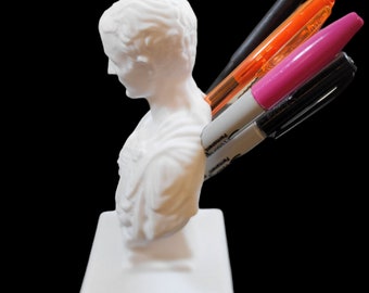 Julius Caesar Office Desk Pen Holder