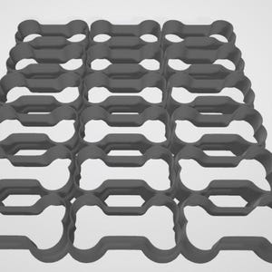 May include: A set of 20 gray plastic bone-shaped cookie cutters.