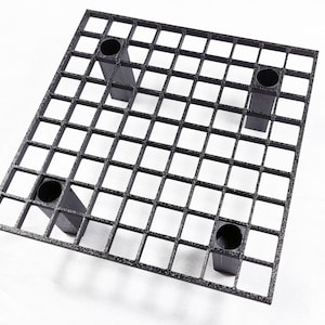 Egg Crate Coral Frag Rack with Removable Legs - Holds 25 Frags