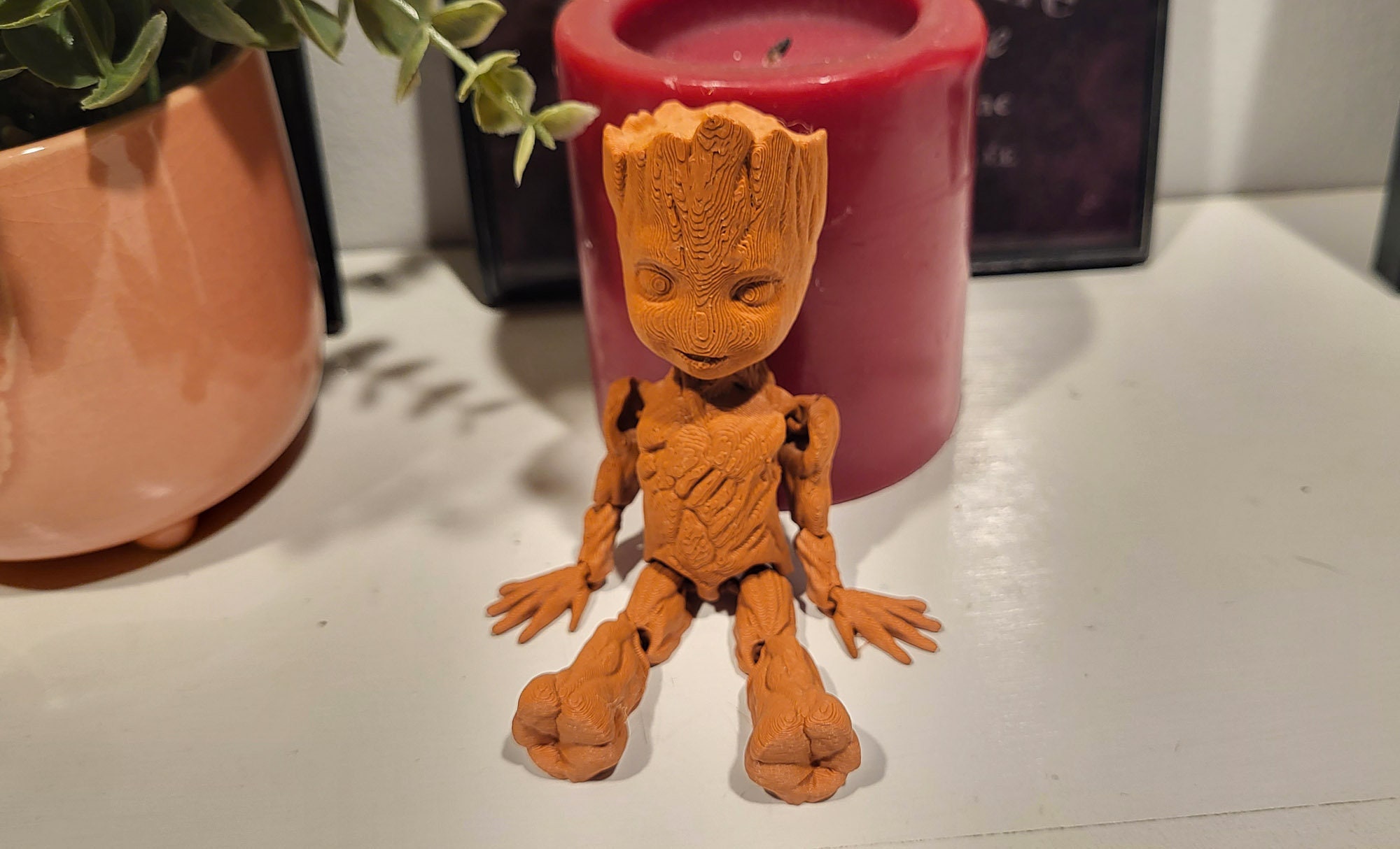 Cute 3D Printed Flexi Groot Articulated Fidget Toy Decoration Etsy