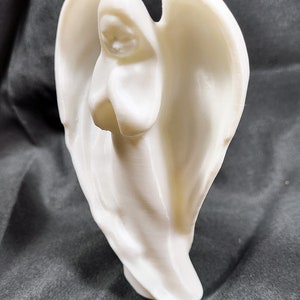 Christmas Tree Topper | Christmas Angel Tree Topper | Girl Angel Tree Topper | Unique Holiday Décor 3D printed | 5&quot; tall | White