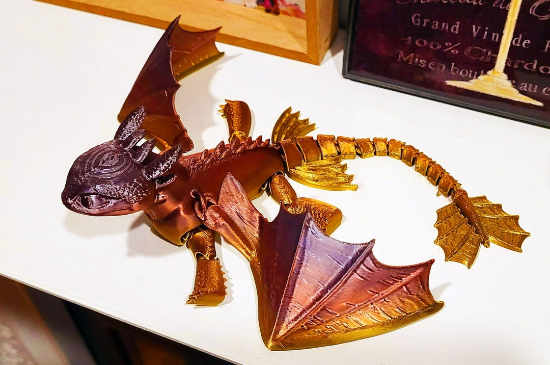 Toothless Baby 3D Dragon Articulated Fidget Toy Decoration - Etsy