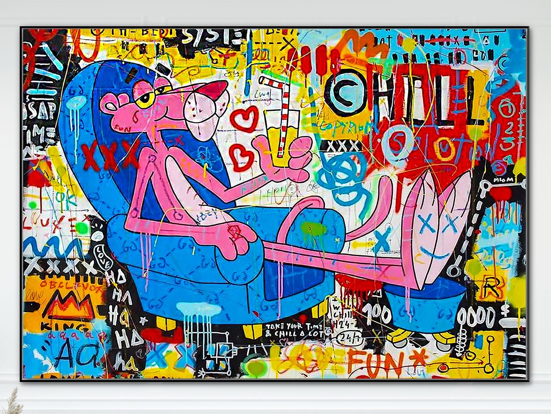 Pop Art Pink Panther Money Art posters & prints by SuZukaki