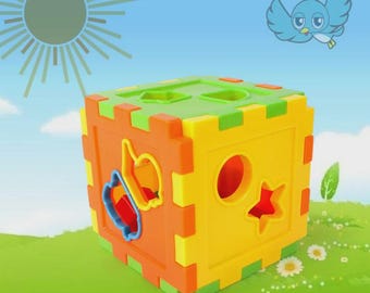 Baby Magic Cube Puzzle Toy, Stacking and Nesting Sensory Toy, Montessori Learning Cube for Toddlers, Educational Baby Gift, Motor Skills Toy