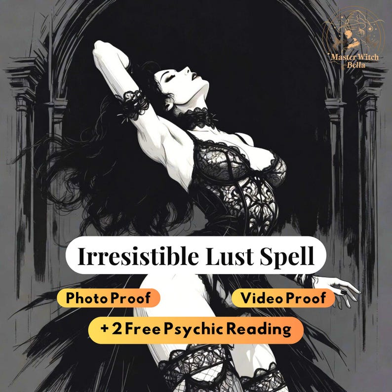 Sexual magnetism ritual channeling Lilith Succubus energy to ignite primal lust and uncontrollable desire in anyone you choose with.