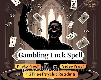 Powerful Gambling Luck Ritual, Win Big at Casino, Poker and Lottery + 2 Free Psychic