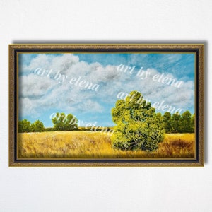 Printable Painting of Prairie | Digital Art Print Download | Home Decor | Landscape & Nature Art