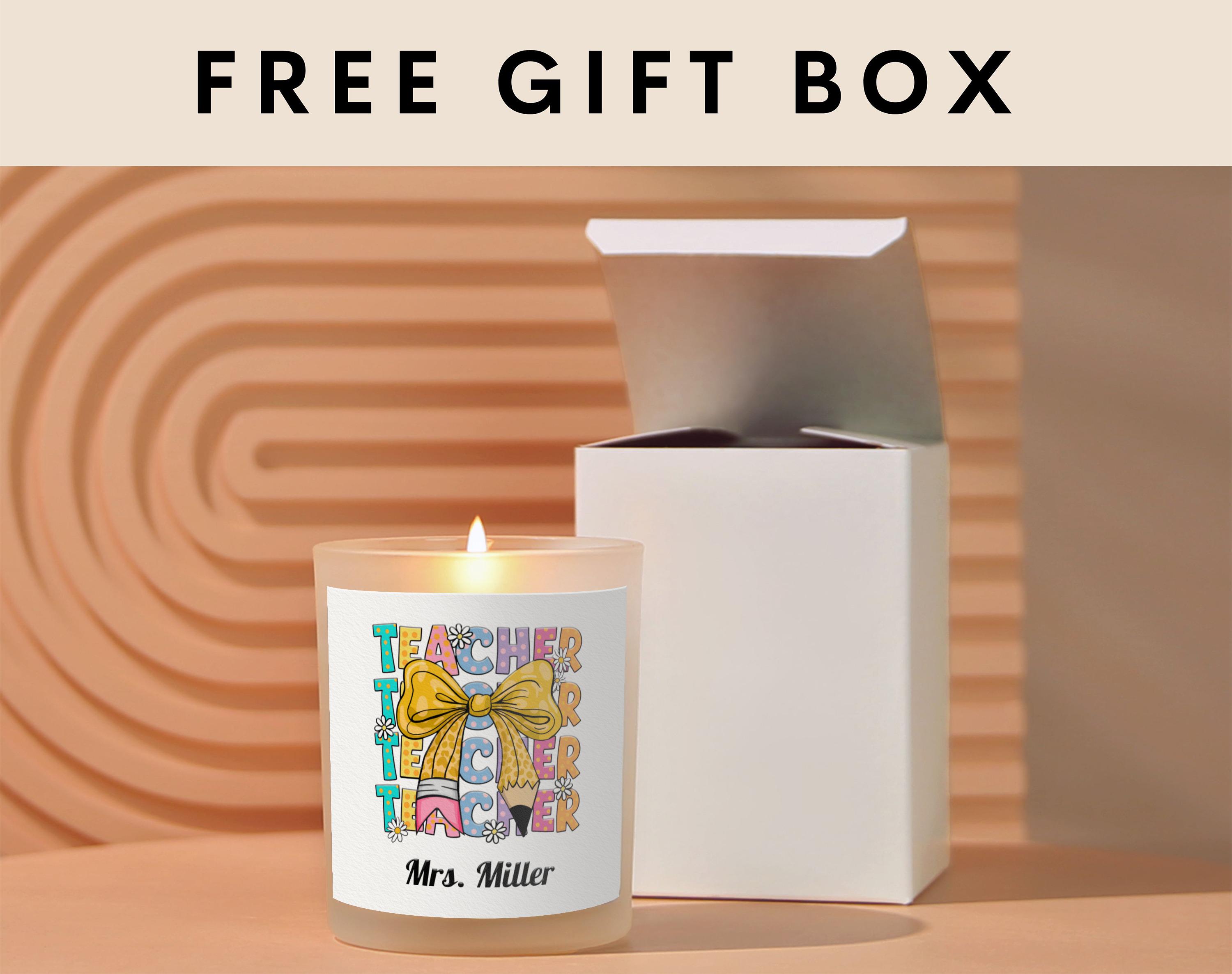 Teacher Appreciation Gift Personalized Teacher Candle Educator Thank ...