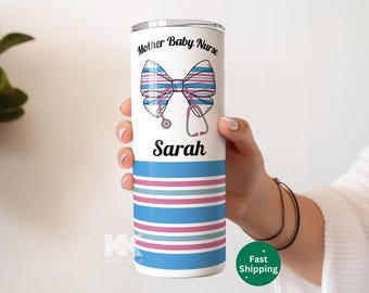Personalized Mother Baby Nurse Tumbler NICU Nurse Labor  Delivery Appreciation Gift for Nurse Mother Baby Nurse Grad Gift Baby Blanket Print