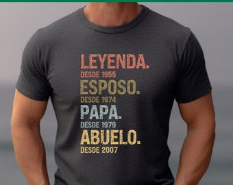 Gift for Abuelo, Legenda Esposo Papa Abuelo Custom Tshirt, Personalized Shirt, Gifts for Grandpa, Father's Day Shirt, Husband Gift