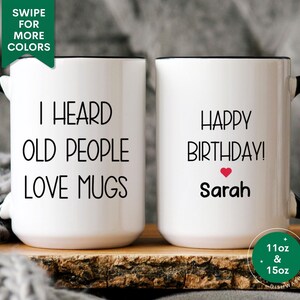 Funny Birthday Mug Custom Coffee Cup With Name Gift for 40th 50th 60th Birthday Personalized Birthday Cup For Best Friend Sarcastic Humor