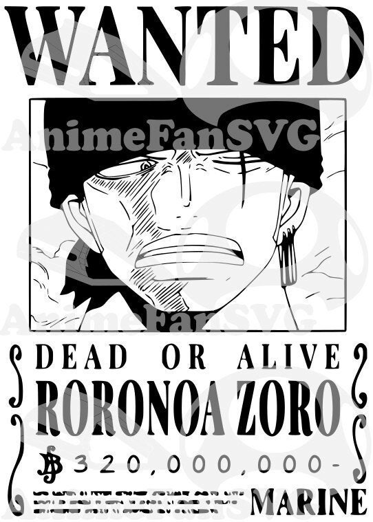 Zoro Svg Zoro Design Svg Anime Svg Manga Svg (Download Now) 