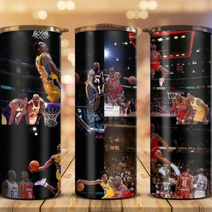 Kobe Bryant and Michael Jordan, Tumbler Wrap, PNG, Sublimation, 20oz Tumbler, Design