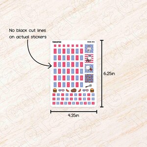 No black cut lines on actual stickers. Sheet size is 4.35in x 6.25in