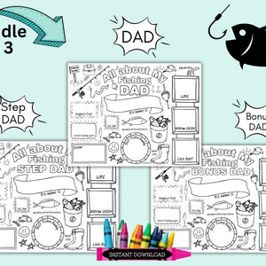 All About My Dad, Fathers Day Fishing Gift From Kids, DIY Gift for Dad ...