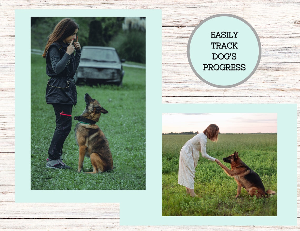 Dog Training Log, Puppy Training Log, Dog Training Journal, Dog