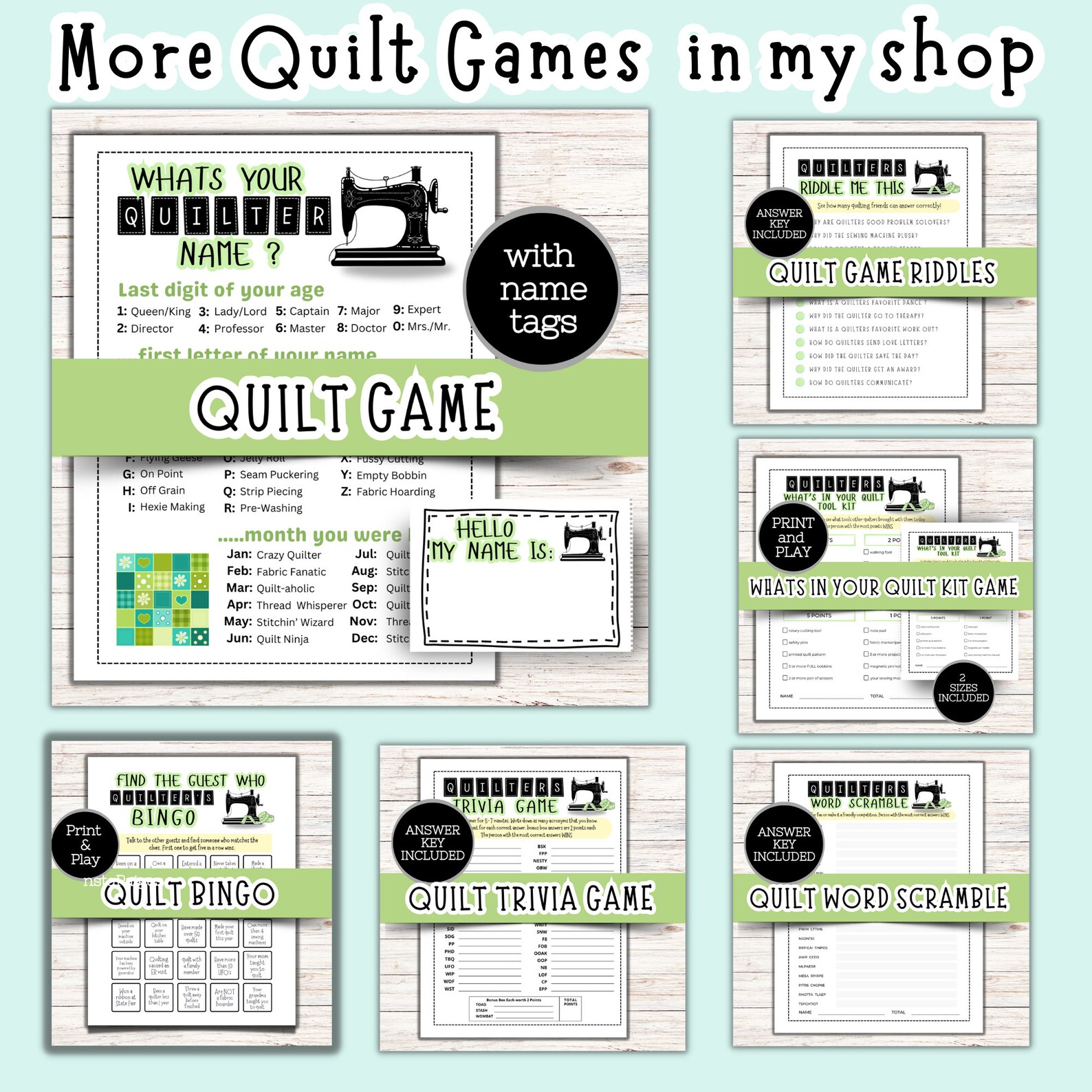 Quilt Word Scramble, Quilt Retreat Games, Quilt Guild Games, Retreat Activities, Retreat