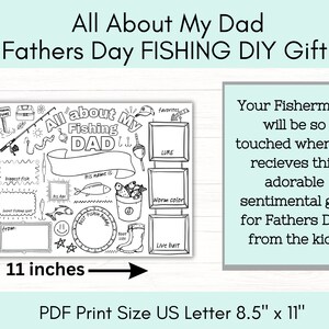 All About My Dad, Fathers Day Fishing Gift From Kids, DIY Gift for Dad ...
