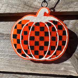 Car Freshies / Fall Freshies / Pumpkin Freshie / Checkered Freshie / Car Scents / Car Freshener