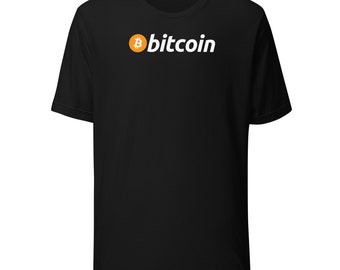 Bitcoin T-Shirt (Black) - BTC Shirt - Unisex - 100% Cotton - Best Gift For The Crypto Lover In Your Life!