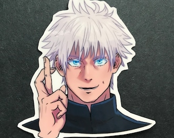 Gojo Satoru Vinyl Sticker | Handmade Jujutsu Kaisen Anime Decal