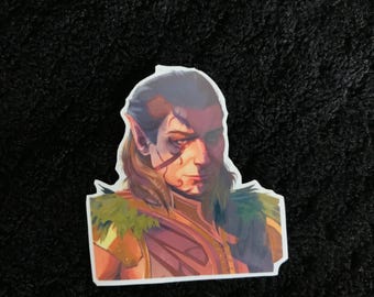 Halsin Fan Art Sticker | Baldur's Gate 3, Glossy Vinyl Laptop Decal