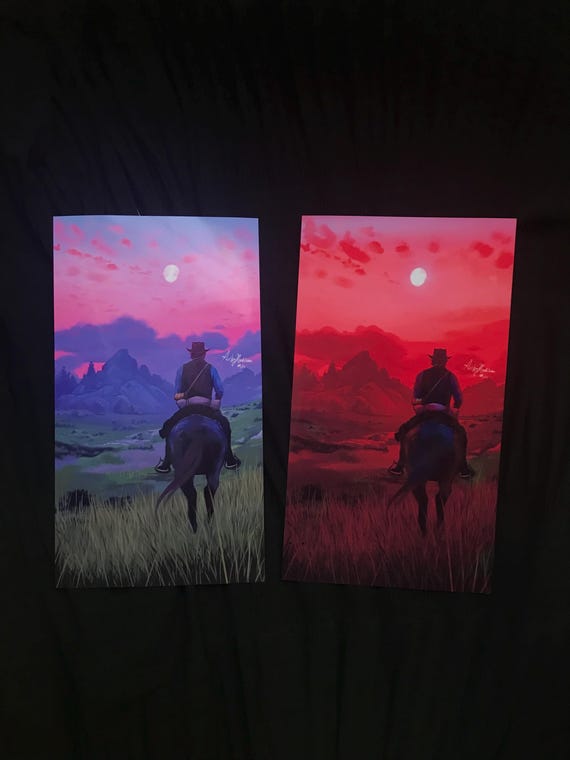 Arthur Morgan Art Print, RDR2 Cowboy Gunslinger, Handmade Glossy Poster