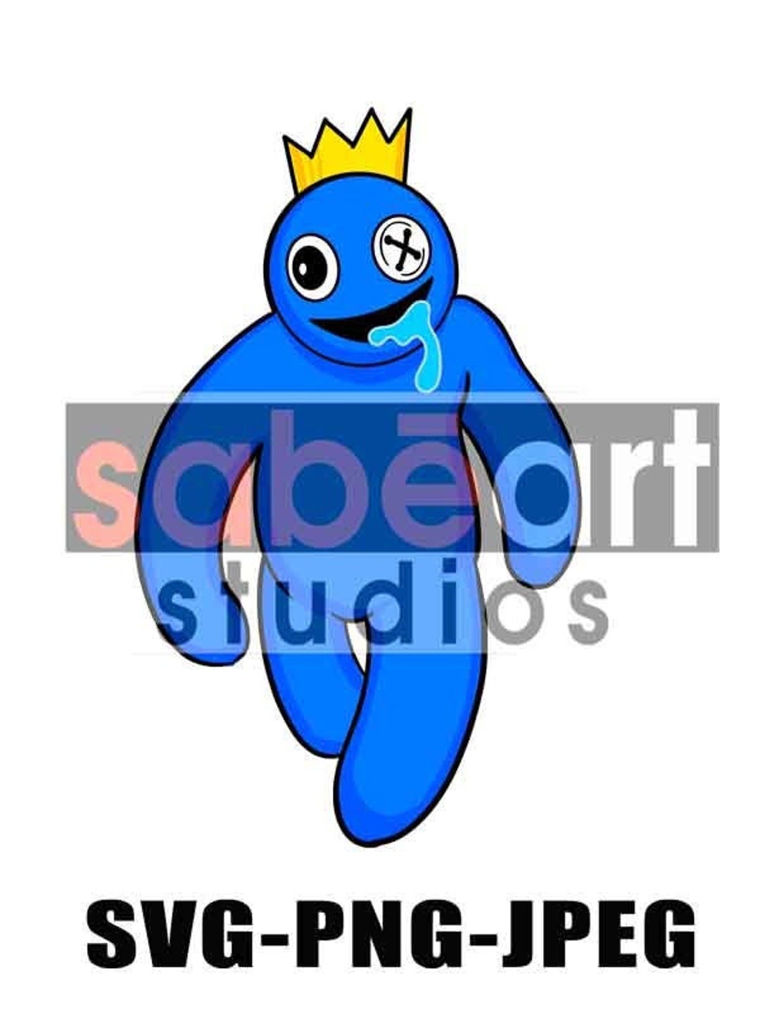 Rainbow Friends characters PNG digital download image, Rainbow Friends Blue  Roblox digital file for sublimation and crafts