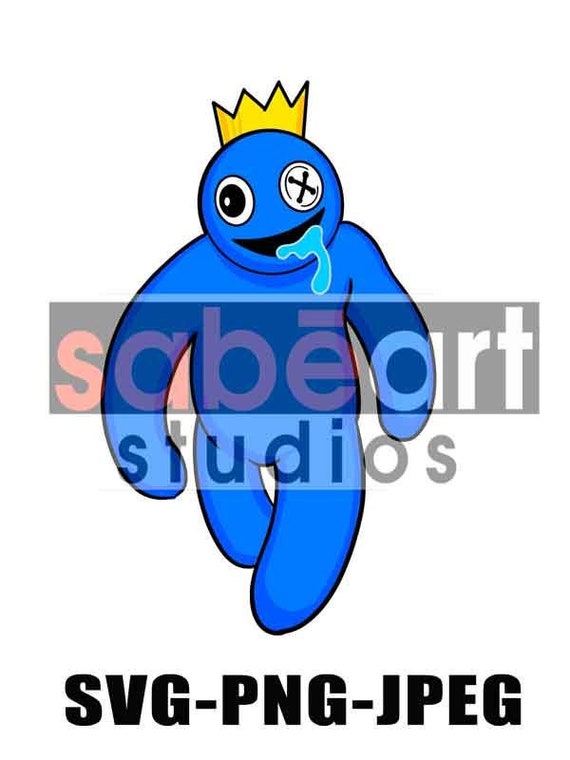 Blue Rainbow Friends Png, Blue From Rainbow Friends Png, Rainbow Friends  Png, Instant Download