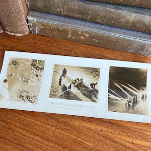 Triptych of December 1935 Houston Flood Silver Print Photographs