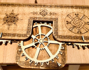 Enigma Cypher Encryption Machine Digital Files for Aztec Design