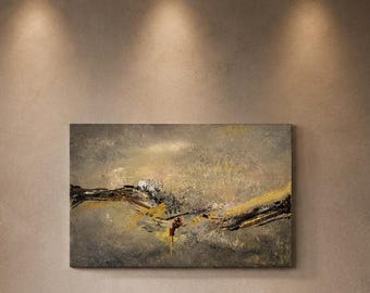 Gold touches on Brown abstra