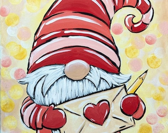 NEW Gnome-Antic Painting Kit - Paint Your Own - Hand-Drawn - Canvas Painting - Paint & Sip - Paint Party - Paint Kit - DIY Paint Kit