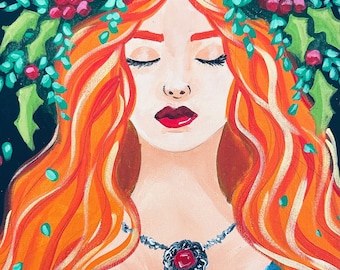 NEW 2 Beautiful Goddess Painting Kit - Paint Your Own - Hand-Drawn - Canvas Painting - Paint & Sip - Paint Party - Paint Kit - DIY Paint Kit